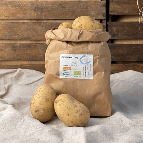 Connect potatis från Solmarka gård i papperspåse