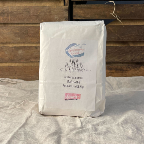 Biodynamiskt mjöl Dalavete fullkorn 2kg EKO