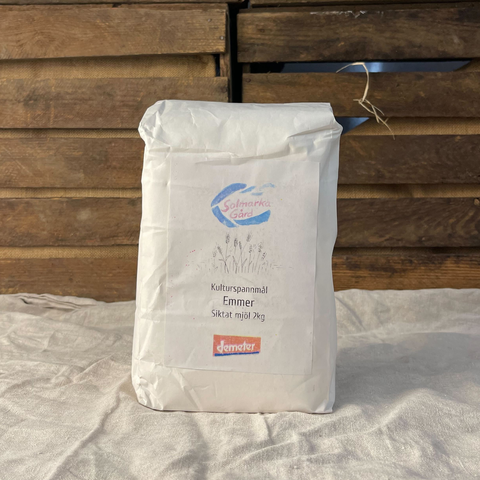 Biodynamiskt mjöl Emmer siktat 2kg EKO