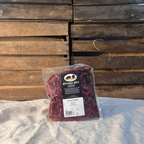 Grillskivor gräsbeteskött