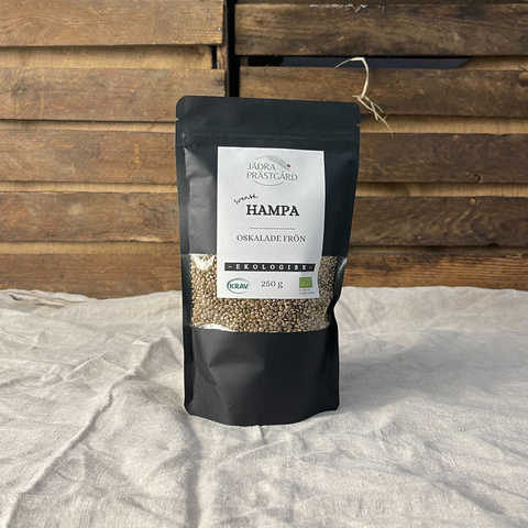 Oskalade hampafrön 250 ml EKO